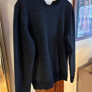 rag & bone Men's Dark Gray Wool Crewneck Sweater